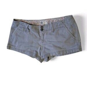 Vintage American Eagle Outfitters Micro Mini Shorts Size 4 Gray Bella Swan